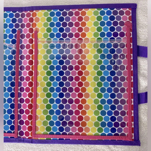 Vintage Lisa Frank  Tri Fold Portfolo With Handles - Picture 5 of 15